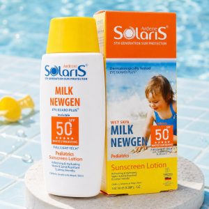 لوسیون ضد آفتاب کودک آردن مدل Milk Newgen با +SPF50 حجم 100 میلی لیتر