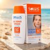 فلوئید ضد آفتاب دارای SPF 50 مناسب پوست دارای چروک سطحی بی رنگ حجم 100 میل آردن