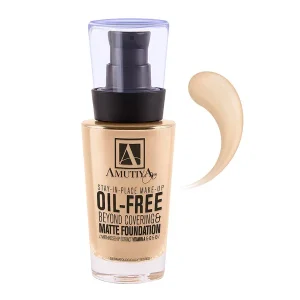 کرم پودر فاقد چربی حاوی عصاره رزهیپ F230 آموتیا OIL FREE FOUNDATION WITH ROSEHIP AMUTIYA