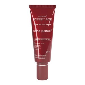 کرم مرطوب‌کننده دست آردن مدل Hand Perfect مخصوص همه انواع پوست، ضد لک و ضد چروک، حاوی عصاره چای سبز، ویتامین‌های B3، B5، C، E، کلاژن و سیلک پروتئین، حجم 30 میلی‌لیتری