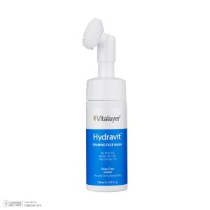 وم شست‌وشوی صورت ویتالیر، سازگار با پوست‌های خشک و حساس،200ml