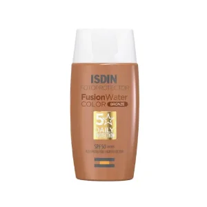 ضد آفتاب ایزدین Isdin فیوژن واتر رنگی مدل برنزه Bronze