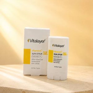 ضد آفتاب استیکی ویتامین سی SPF 50 ویتالیر مناسب انواع پوست