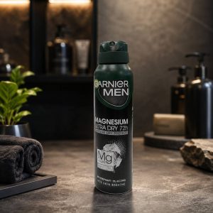 اسپری ضد تعریق مردانه گارنیر من مدل Magnesium Ultra Dry 72H حجم 150 میلی لیتر