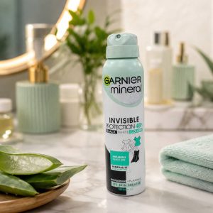 اسپری ضد تعریق 48 ساعته زنانه فرمول ضد لک روی لباس گارنیه مدل Clean Cotton
