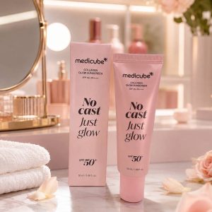 ضدآفتاب مدیکوب Medicube No Cast Just Glow SPF 50 حجم 50 میلی لیتر