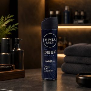 اسپری ضدتعریق مردانه نیوآ مدل 48H Deep Dark Wood حجم 200 میلی‌لیتر