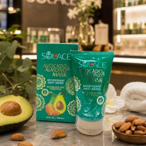 ماسک صورت سولس مدل Anti Aging حاوی روغن بادام و آووکادو حجم 150میلی لیتر